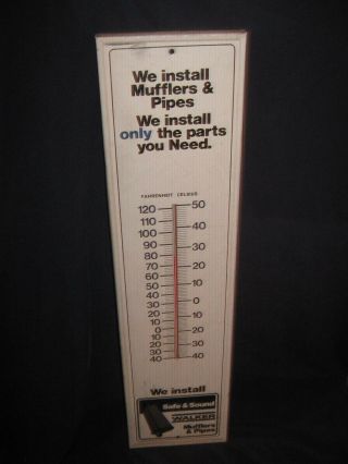 Lqqk Vintage Walker Mufflers Exhaust Auto Parts Advertising Thermometer 105