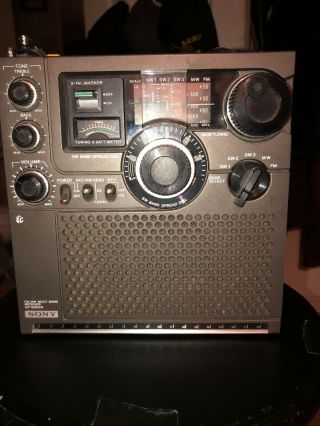 Vintage Sony Icf - 5900w Am Fm Shortwave Multi Band Radio Receiver