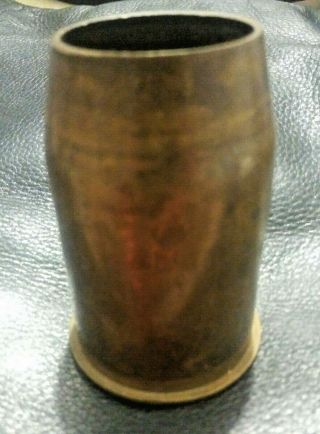 Vintage Wwii Trench Art Bullet Large Brass Shell Casing B.  B.  Co.  44