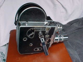 Vintage Paillard Bolex Standard 16mm Movie Camera In Case With Accessories