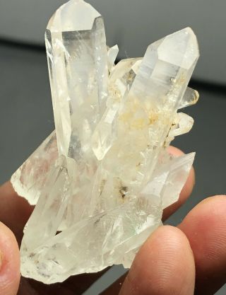 32g Rare Natural Green Ghost " Pyramid " Quartz Crystal Cluster Specimen C14