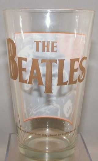 THE BEATLES RUBBER SOUL ALBUM COVER PHOTO PINT DRINKING GLASS 2