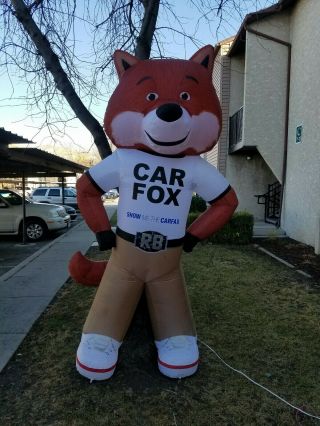 Car Fax Inflatable Car Fox 9ft Tall Car Dealer Promo Advertisement Mascot