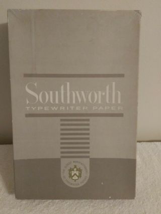 Southworth Typewriter Parchment Deed Onionskin 8d Paper 500 Sheets 8 1/2 X 13