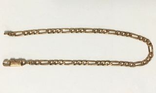 Vintage 14k Yellow Gold Chain Bracelet 8 - 1/2” Long 5 Grams