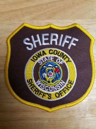Iowa County Sheriff Patch Wisconsin / Wi Police
