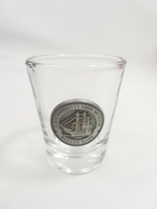 Boston Massachusetts Constitution Museum Shot Glass,  Souvenir,  Shotglass,  Vintage