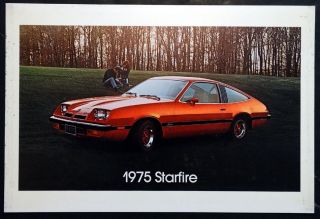 1975 Olds Starfire Vintage Oldsmobile Dealer Promo Large Showroom Poster Sign