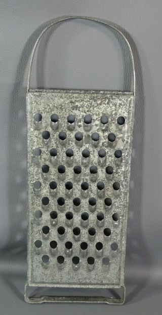Wwii German Army Military Field Kitchen Metal Large Tin Grater 16 " Marked Waa