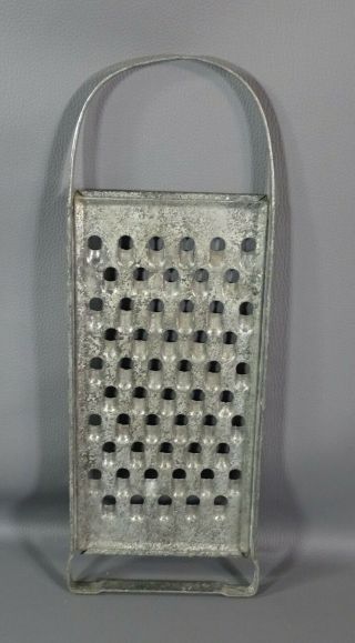 WWII German Army Military Field Kitchen Metal Large Tin Grater 16 
