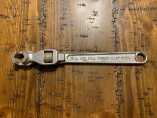 Adjust - A - Box Wrench 10 Inch Forged Alloy Steel Usa