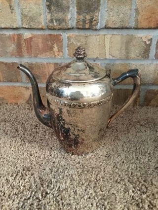Vintage Fb Rogers Silver Company 1200 Coffee/tea Kettle Silver Plated On Copper