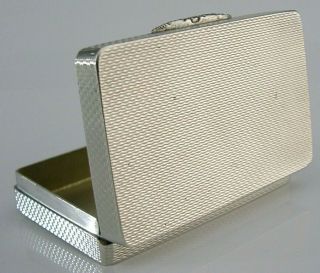 Quality Scottish Sterling Silver Gallagher Large Snuff Box 2000 Heavy 80g