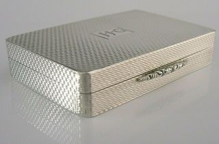 QUALITY SCOTTISH STERLING SILVER GALLAGHER LARGE SNUFF BOX 2000 HEAVY 80g 3
