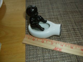 Black/African American Child on toilet/potty ashtray collectable decoration 2