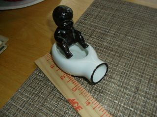 Black/African American Child on toilet/potty ashtray collectable decoration 3