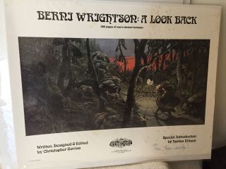 Vintage Berni Wrightson A Look Back Print Autographed And Numbered