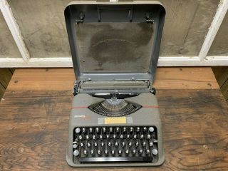 Vintage Portable Hermes Rocket Typewriter With Carrying Case Cool Old Decor