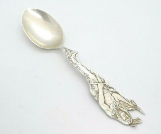 National Silver Co Sterling Silver Native American Souvenir Spoon,  Whirling Logs