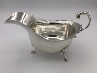 Sauce Boat Late Victorian Sterling Silver Birmingham 1919