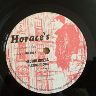 HECTOR RIVERA Playing it cool / I want a chance for romance Horace ' s 1989 2