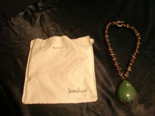 Vintage Stephen Dweck - Semi Precious Jewelry / Necklace And Pendant 18 "