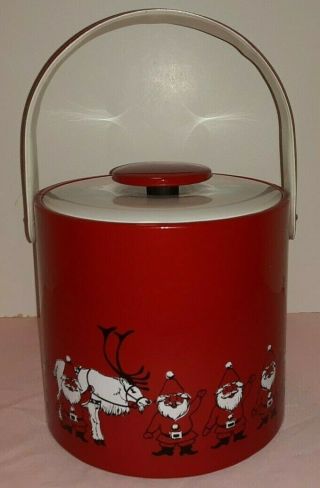 Vintage Christmas George Briard Ice Bucket