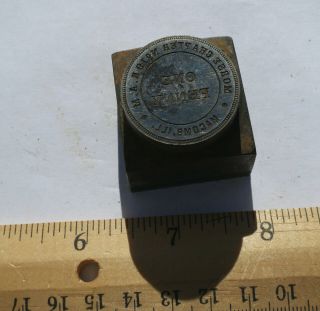 Macomb Illinois Chapter 19 Ram Penny Token Coin Die Stamp