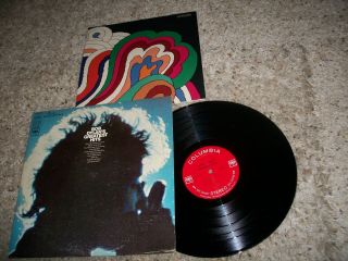 Bob Dylan Lp - Greatest Hits - 1967 - Columbia 360 Stereo - Glaser Poster - Near