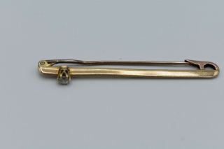 9ct Gold Brooch Pin With 0.  25 Ct Diamond