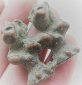Very Unusual Ancient Near Eastern Bronze Figurine Very Interesting Specimen