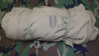 Ww2 Us Army Issue Wool Sleeping Bag (mummy Bag) Bedroll And Cover