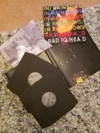 Radiohead ‎– In Rainbows 2007 Limited Edition Deluxe Vinyl And Book No Cds