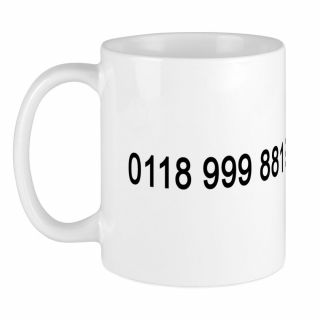 11oz Mug The It Crowd Emergency Services - Printed Ceramic Coffee Gift Tea Cup