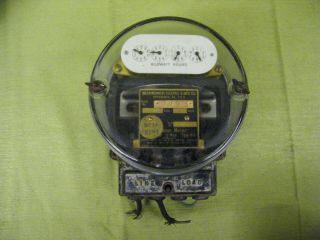 Vintage Westinghouse Electric Power Meter 3 Wire Type Oa Steampunk