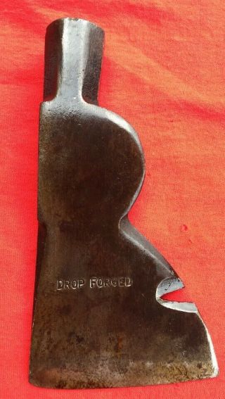 Vintage Drop Forged 1 & 1/4 Lb Half Hatchet Head Octagonal Head & Nail Puller