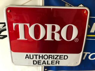 TORO Authorized Dealer advertising sign,  22 