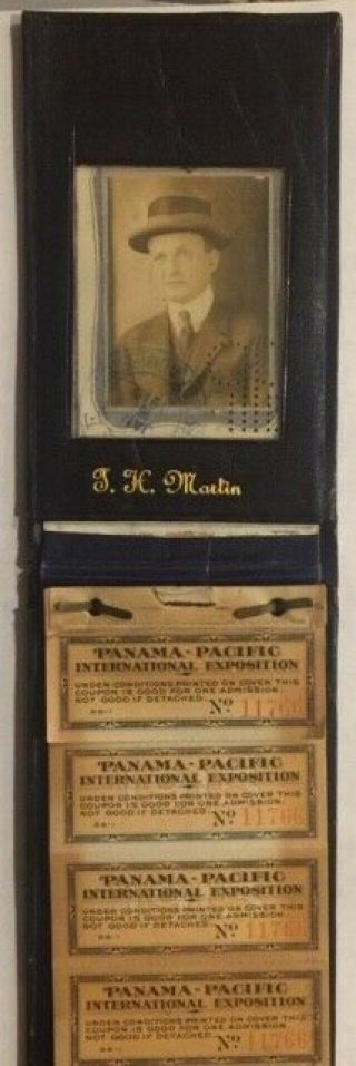 1915 - Panama Pacific Exposition Stockholder Season Book - San Francisco Worlds Fair
