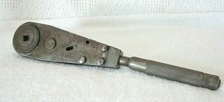 Vintage Mystery Tool - 3/8 " Drive Heavy Duty Ratchet ? - 4 1/2 Pounds - 14 " Long