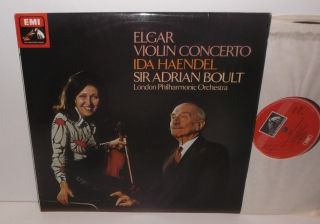 Asd 3598 Elgar Violin Concerto Ida Haendel London Philharmonic Sir Adrian Boult