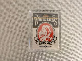 David Blaine White Lions Series A Red Rainbow Playing Cards.  Rare