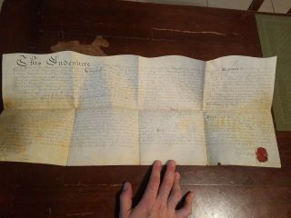 4/24/1724 Land Deed Indenture Antique Release Mentions Penn David Evans