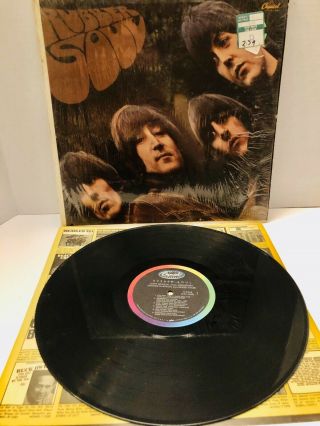 The Beatles Rubber Soul Vinyl Lp Orig Us 1965 Mono T2442 Riaa 3