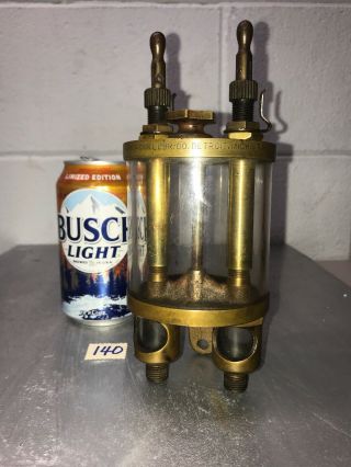 American Lubricator Co.  Double Feed Oiler Hit Miss Gas Engine Vintage Antique