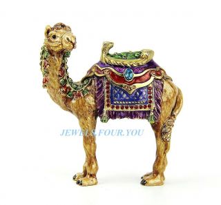 Jay Strongwater Jewel Duncan Camel Figurine Swarovski Box