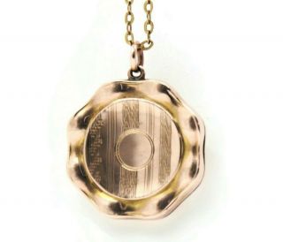 Victorian 9ct Gold Back And Front Locket