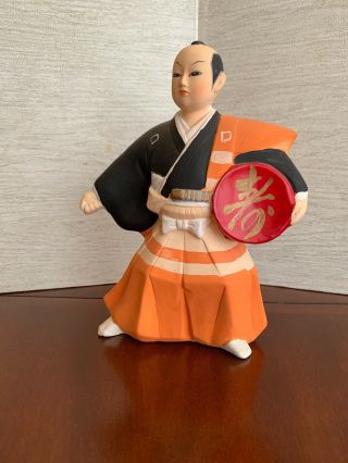 Hakata Like Urasaki Doll Japan Japanese Samurai Warrior 10 "