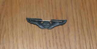 Ww2 Us Army Air Force Military Full Size Navigator Pilot Sterling Silver Wing
