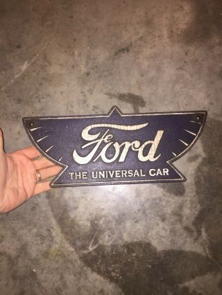 Ford Motors Sign Plaque Vintage Style Cast Iron Metal John Deere Sinclair Case E