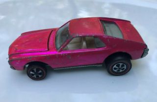 1968 Hot Wheels Redline Magenta Pink Custom Amx